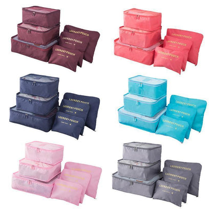 Variant image for Kvinder Rejse Packwürfel Sæt Blå Multifunktionel Vandtæt Polyester-1