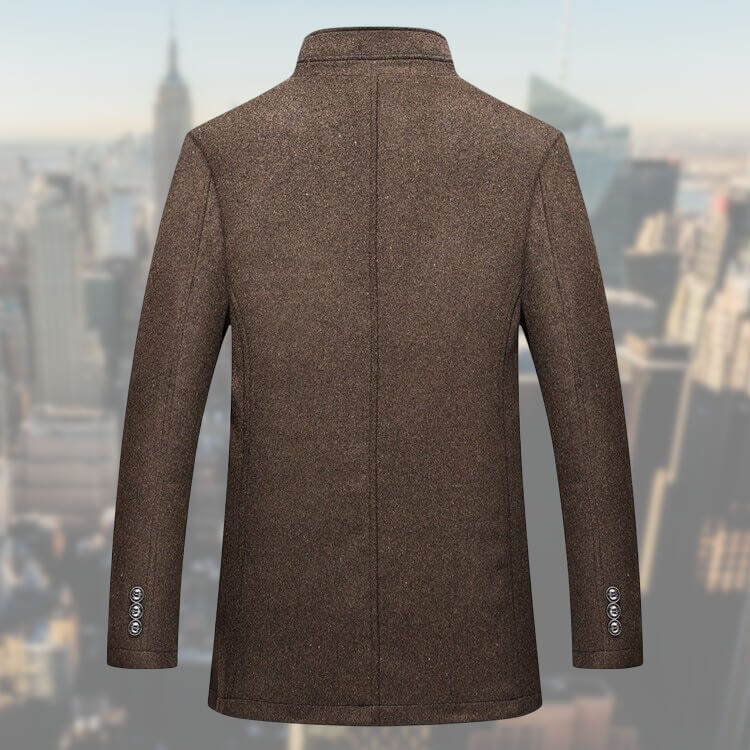 Herre Vinterjakke med Vest Elegant Design Komfortabelt Materiale-6
