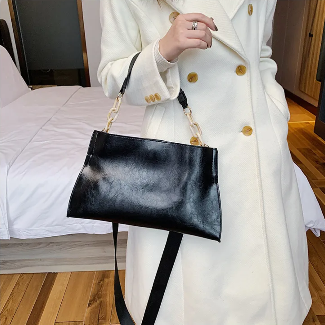 Dame Skuldertaske Elegant Kunstlæder Rummelig 3