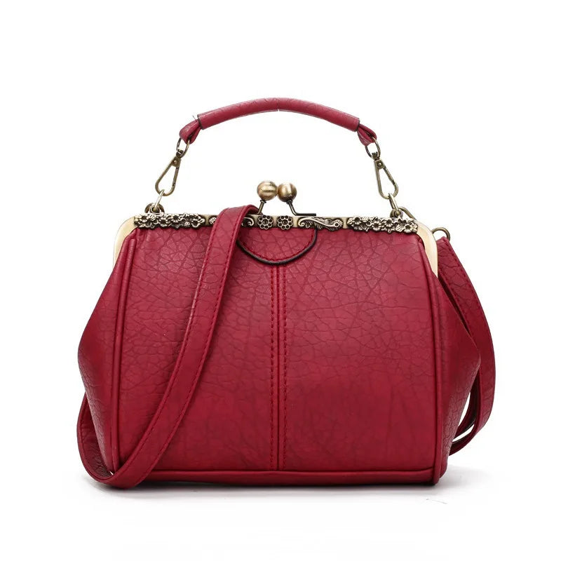 Dame Crossbody Taske Minimalistisk Kunstlæder Vintage Design 4