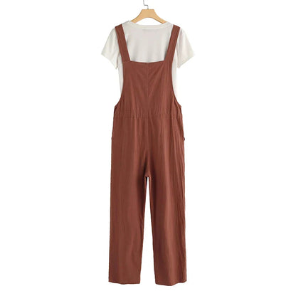 Damernes Sommer Jumpsuit ærmeløs i Let Bomuld 5