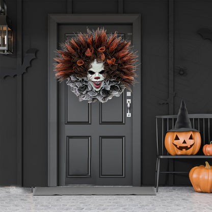 Halloween Dørdekoration Klovnekrans 2