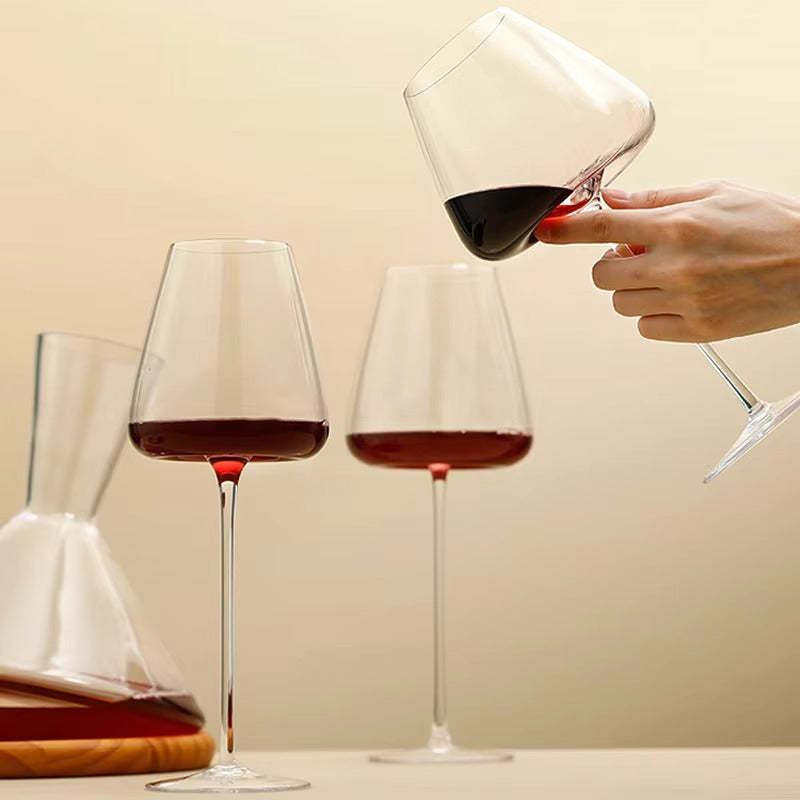 Håndlavet vin- og champagneglassæt med raffineret design 10