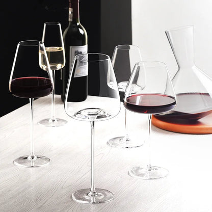 Håndlavet vin- og champagneglassæt med raffineret design 6