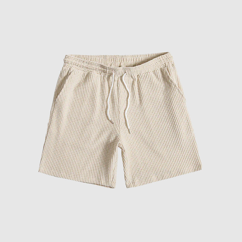 Herre Afslappet Sæt med Kortærmet Skjorte og Shorts 7