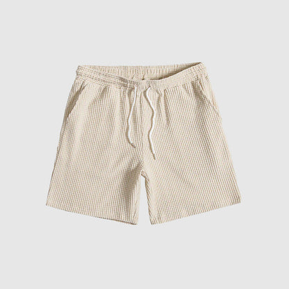 Herre Afslappet Sæt med Kortærmet Skjorte og Shorts 7