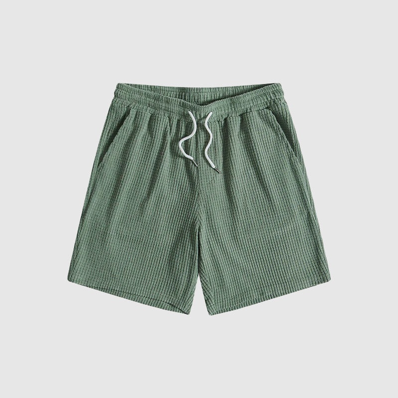 Herre Afslappet Sæt med Kortærmet Skjorte og Shorts 8