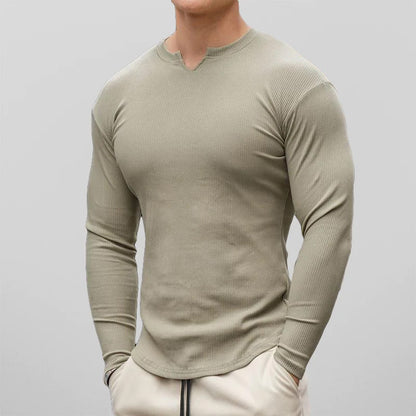 Herre Athletic Fit Skjorte Klassisk Stil 3