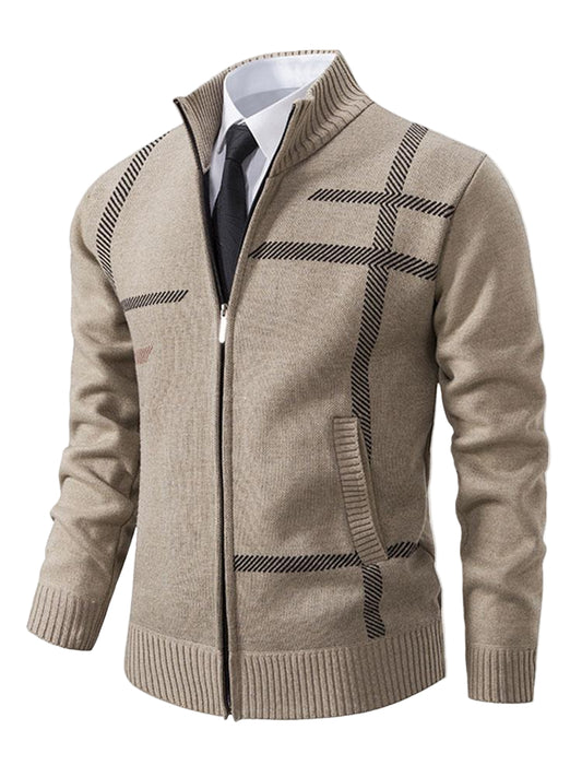 Herre Blazer Jakke Urban Casual Med Lynlås 0