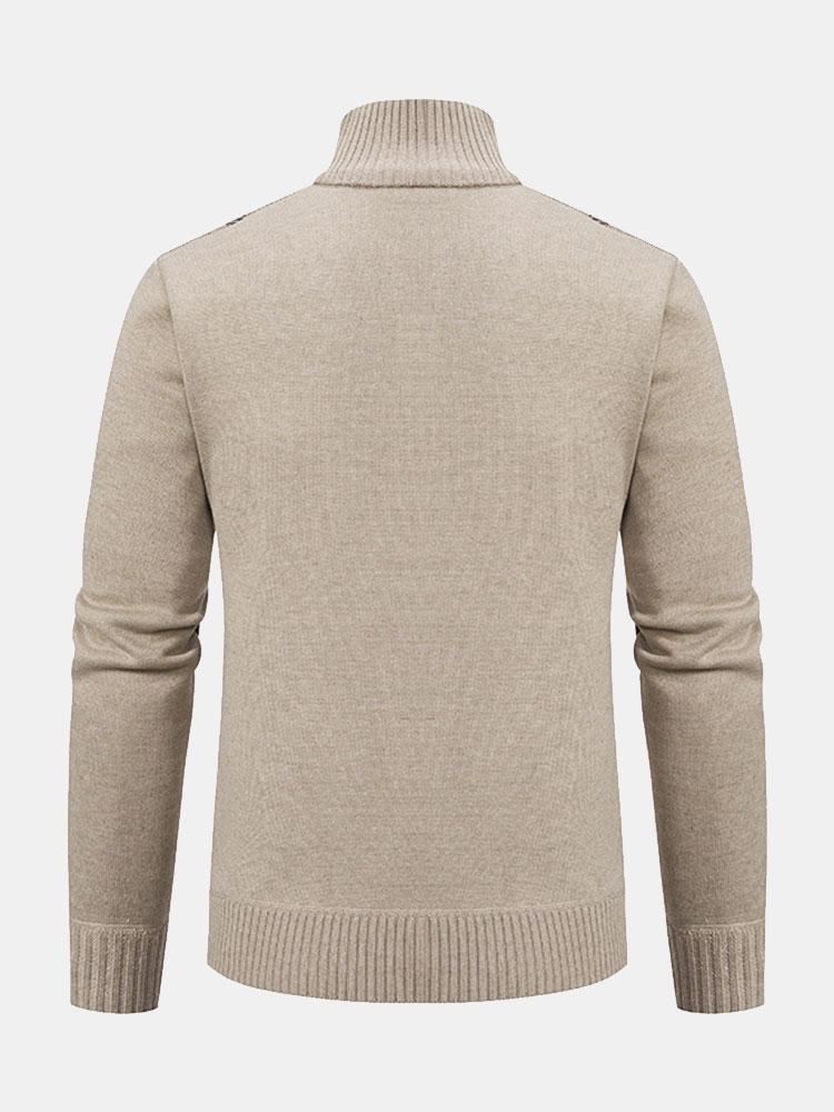 Herre Blazer Jakke Urban Casual Med Lynlås 4