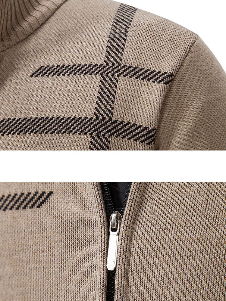 Herre Blazer Jakke Urban Casual Med Lynlås 5