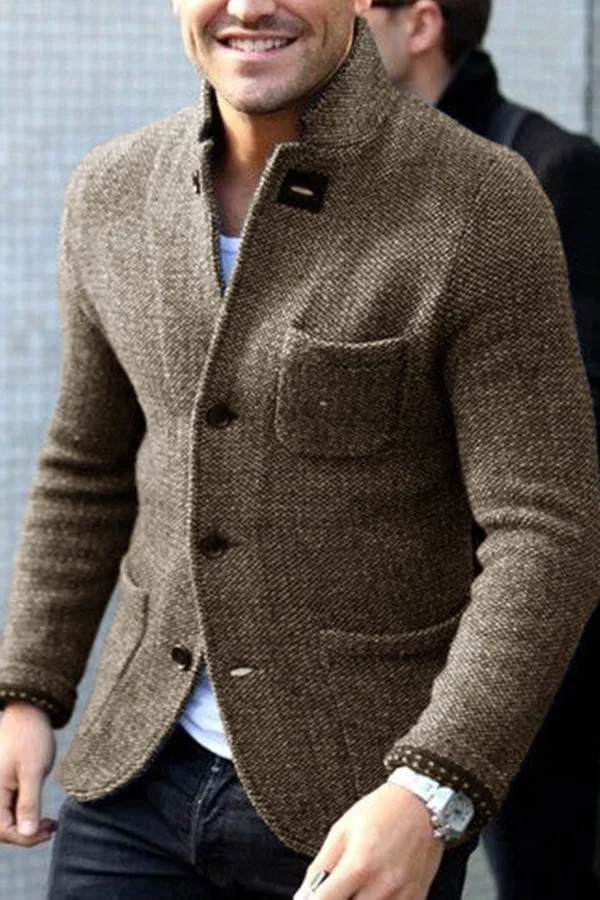 Herre Blazer Knapp Moderne Design 2