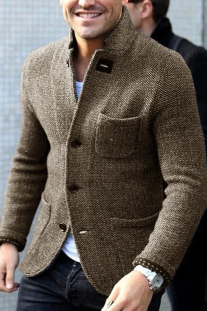 Herre Blazer Knapp Moderne Design 2