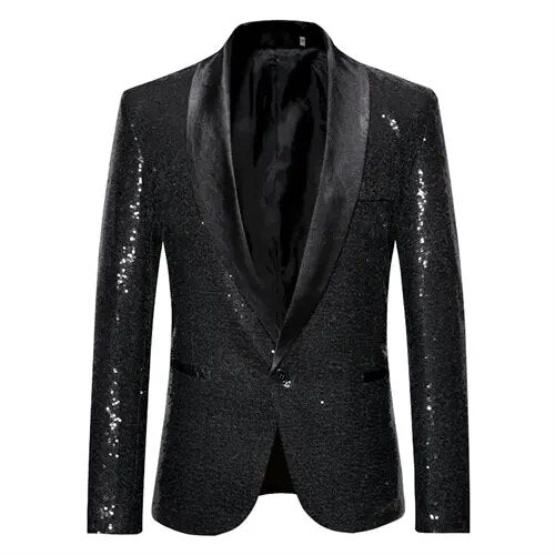 Herre Blazer med Glitter Detalje 0
