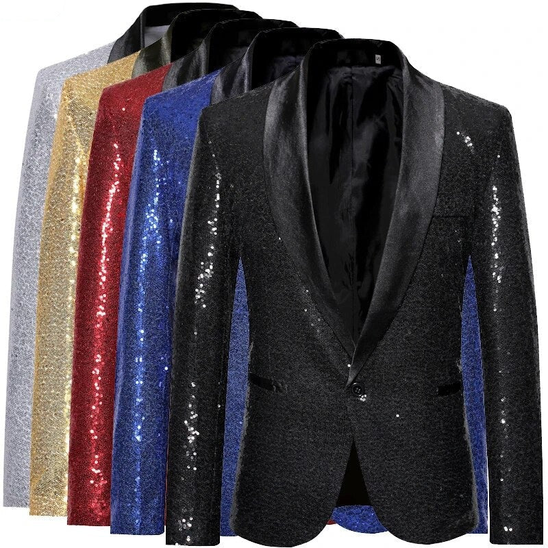Herre Blazer med Glitter Detalje 1