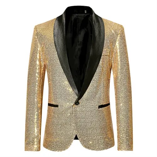 Herre Blazer med Glitter Detalje 4