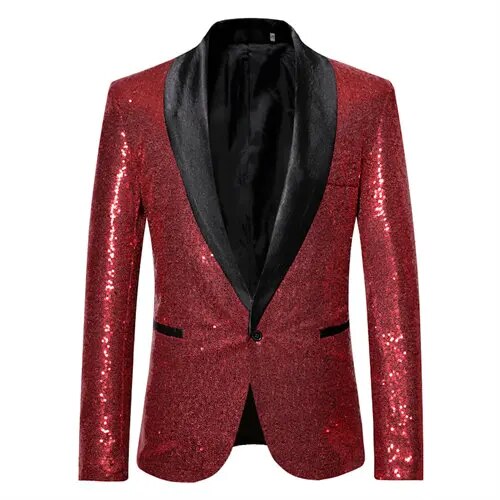 Herre Blazer med Glitter Detalje 5