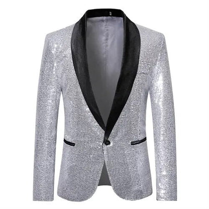 Herre Blazer med Glitter Detalje 6