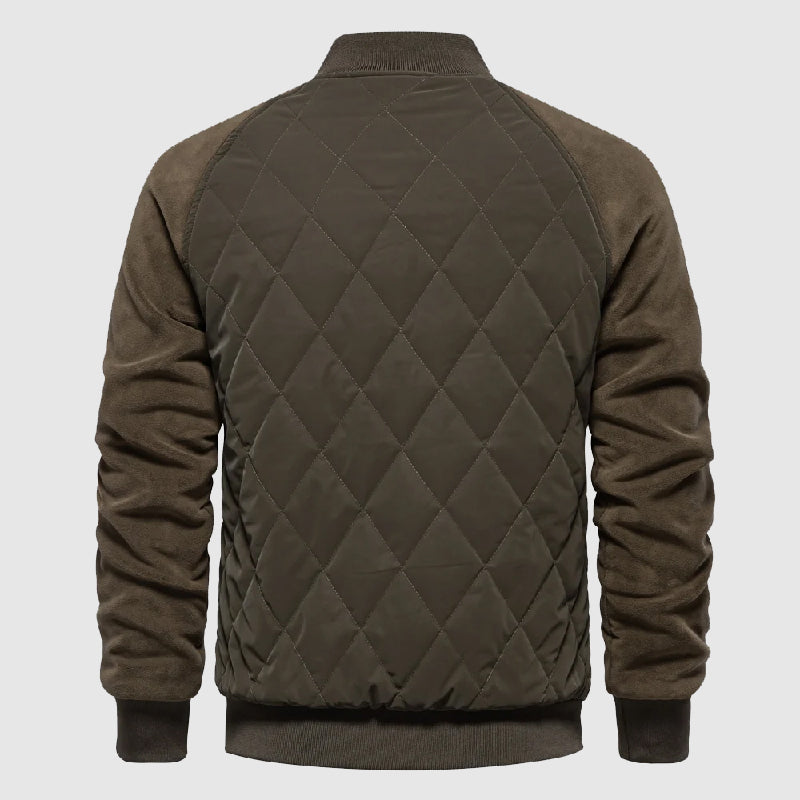 Herre Bomberjakke med Fleece Detaljer 6