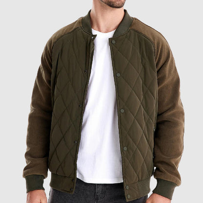 Herre Bomberjakke med Fleece Detaljer 7
