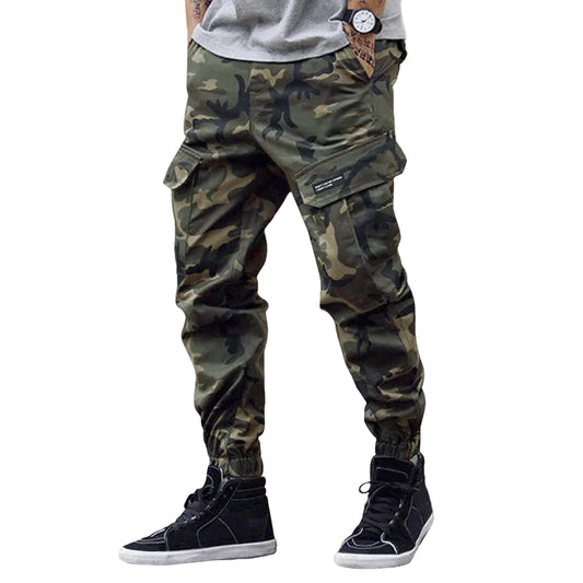 Herre Bukser Cargo Joggers Camouflage Stil 0