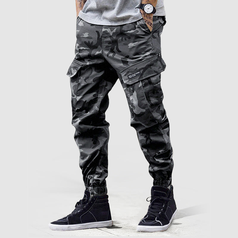 Herre Bukser Cargo Joggers Camouflage Stil 2
