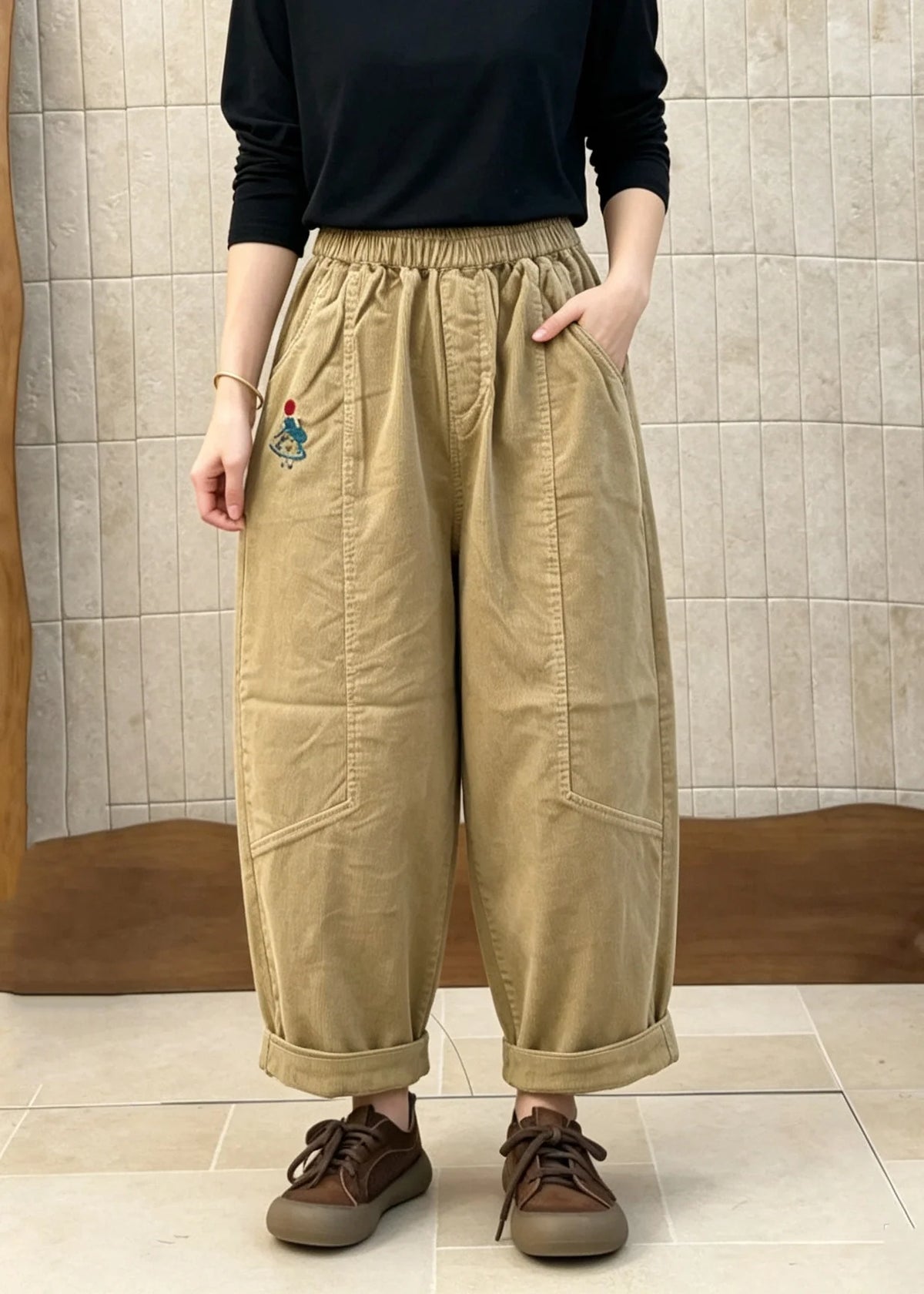 Herre Bukser Casual Patchwork Design 3