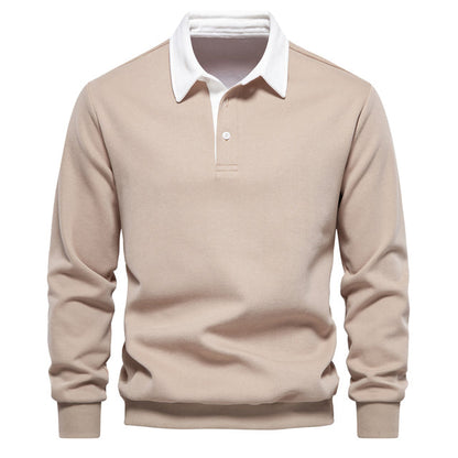 Herre Business Casual Trøje med Knappestil 5