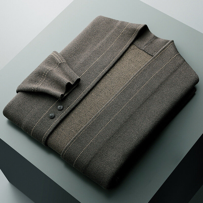Herre Cardigan Klassisk Design 4