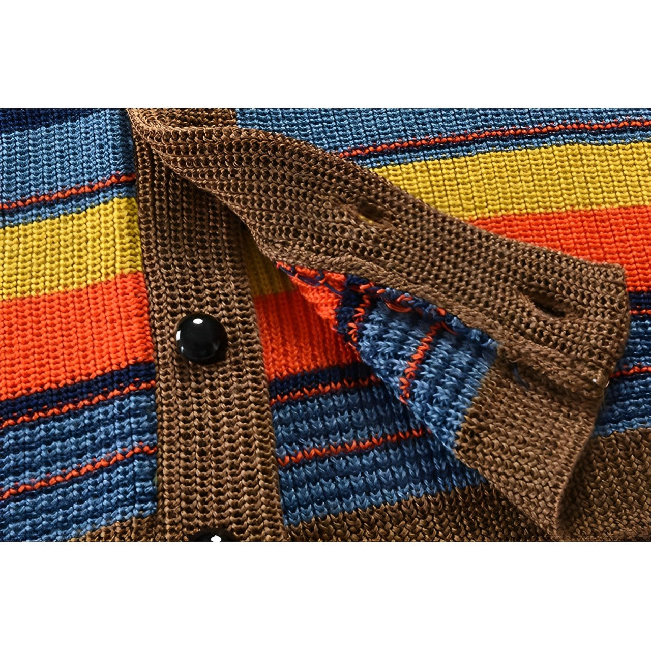 Herre Cardigan med Dristige Striber 4