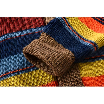 Herre Cardigan med Dristige Striber 5
