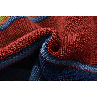 Herre Cardigan med Dristige Striber 6