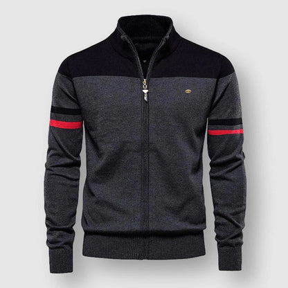 Herre Cardigan med Kontraststriber 2