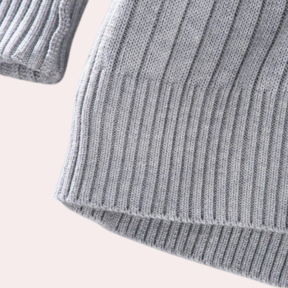 Herre Cardigan med Lynlås – Moderne Strikstrøje til Mænd 2