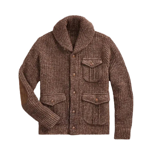 Herre Cardigan med Vintage Stil 0