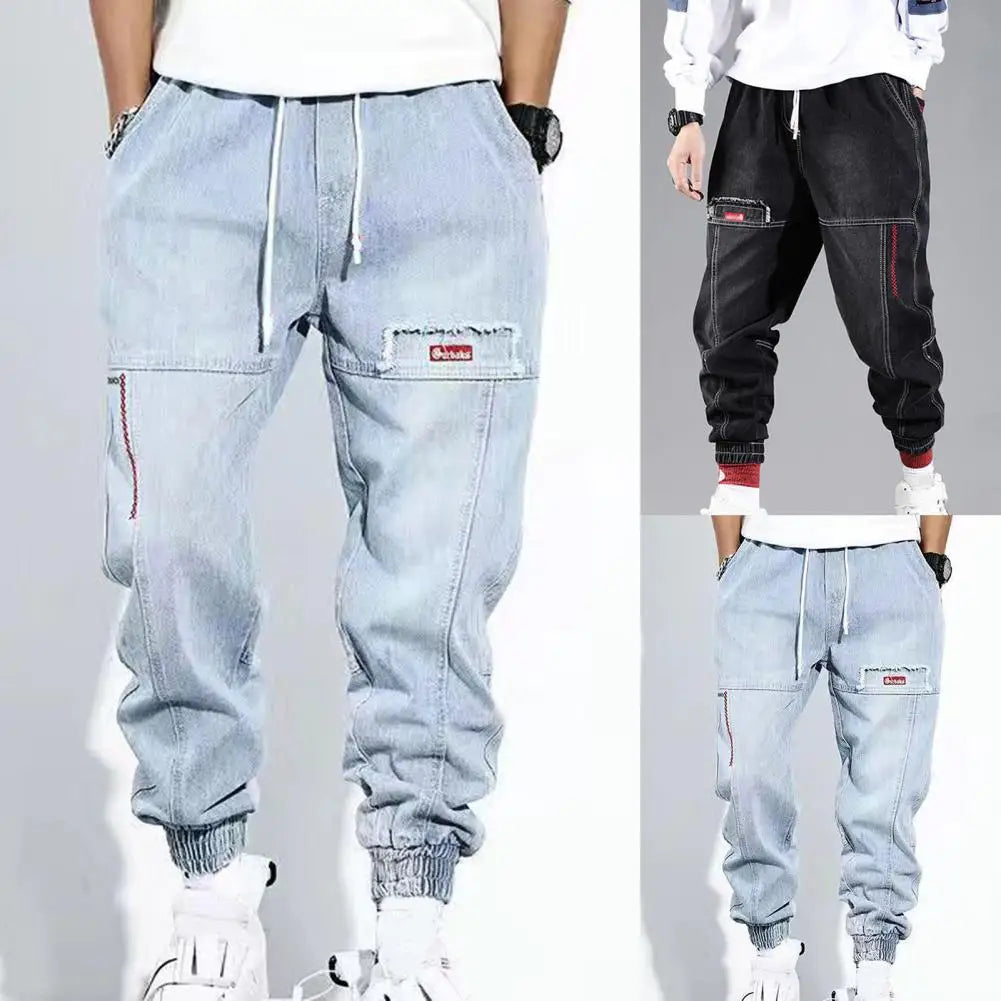 Herre Cargo Bukser Hiphop Stilo Med Praktiske Lommer 2