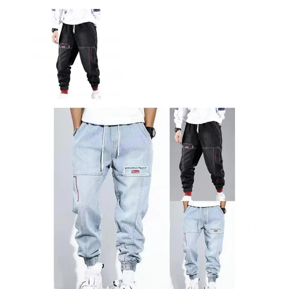 Herre Cargo Bukser Hiphop Stilo Med Praktiske Lommer 3