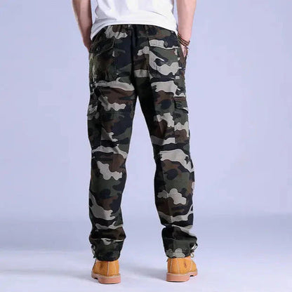Herre Cargo Bukser med Camouflage Design 5