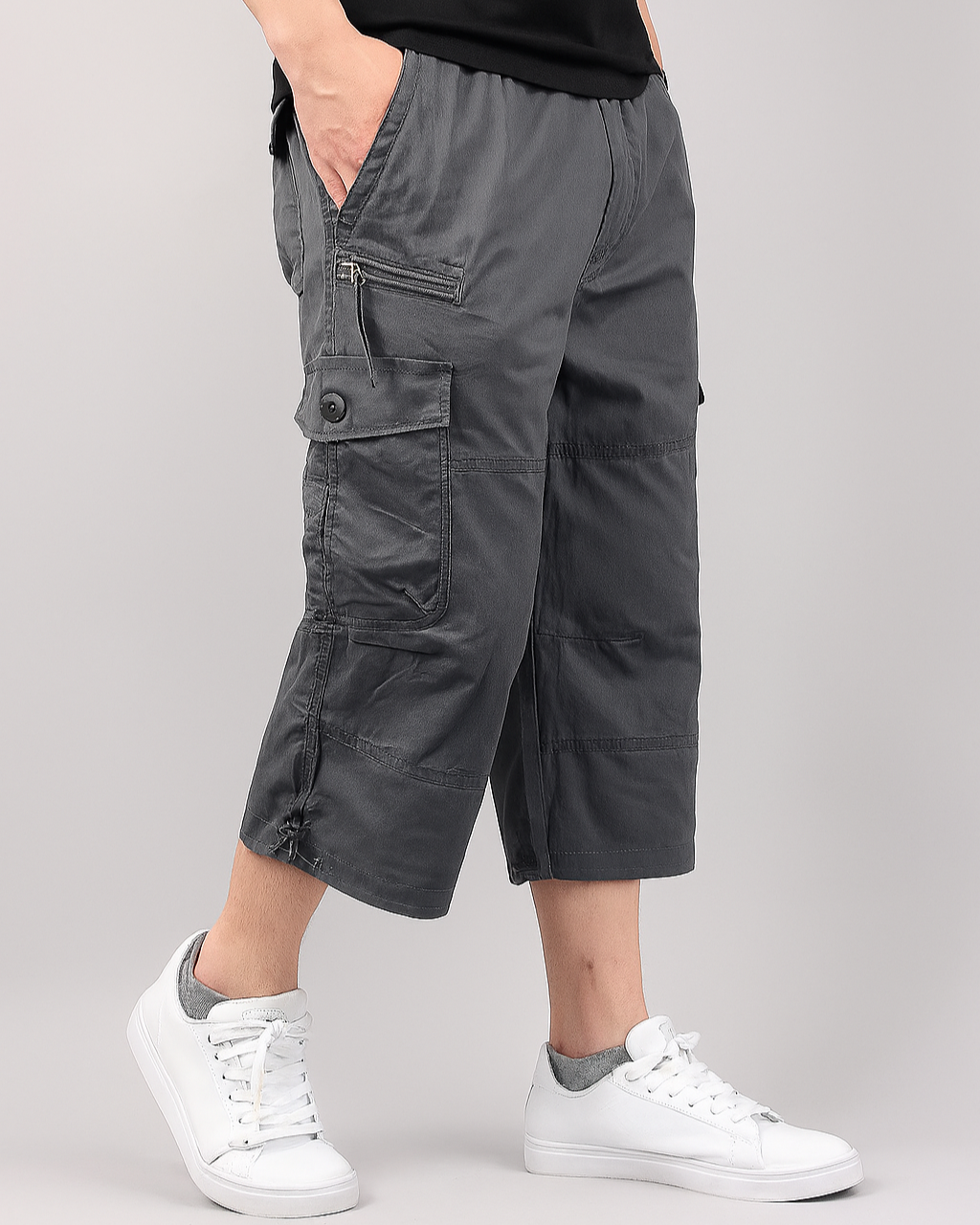 Herre Cargo Shorts Med Funktionelle Lommer 2