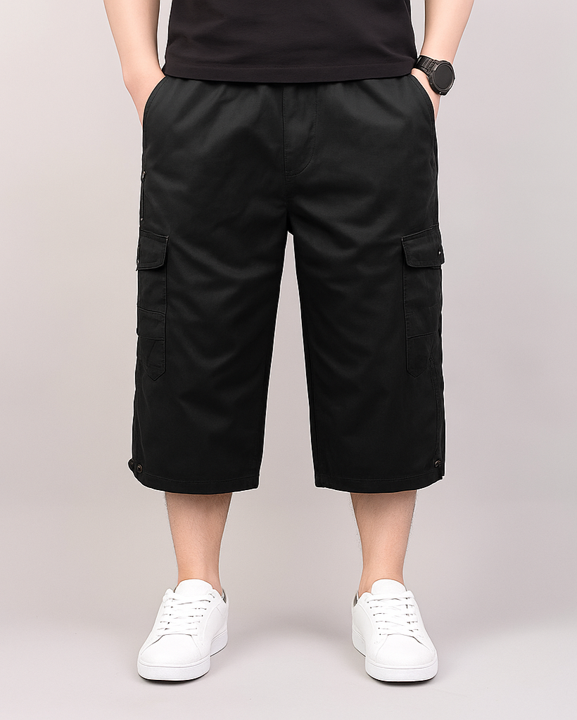 Herre Cargo Shorts Med Funktionelle Lommer 4