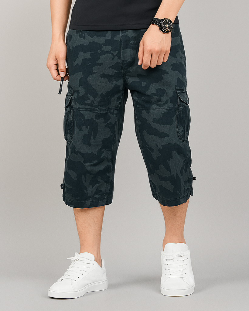 Herre Cargo Shorts Med Funktionelle Lommer 6