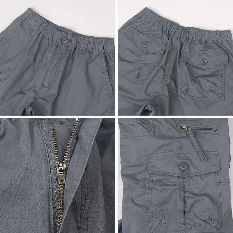 Herre Cargo Shorts Med Funktionelle Lommer 8