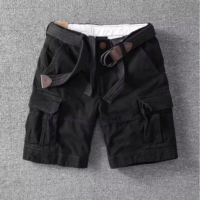 Herre Cargo Shorts med Justerbar Talje 4