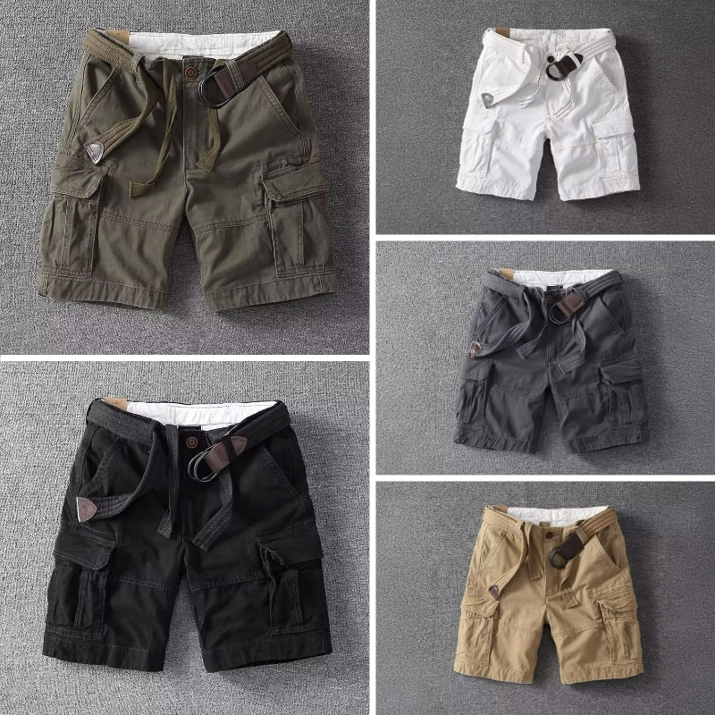 Herre Cargo Shorts med Justerbar Talje 5