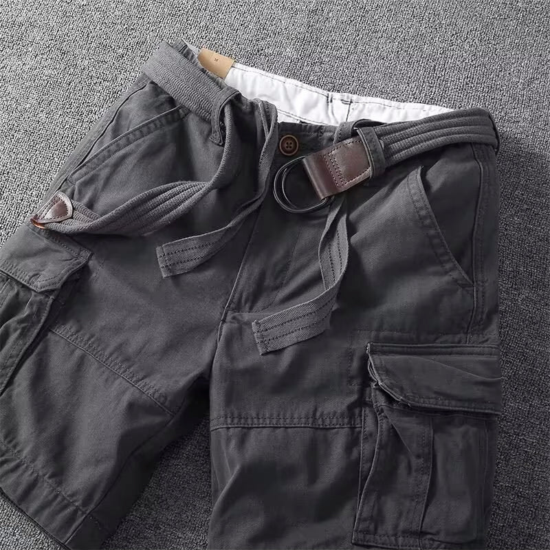 Herre Cargo Shorts med Justerbar Talje 6