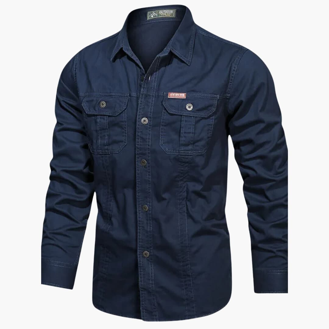 Herre Cargo Skjorte Casual 2