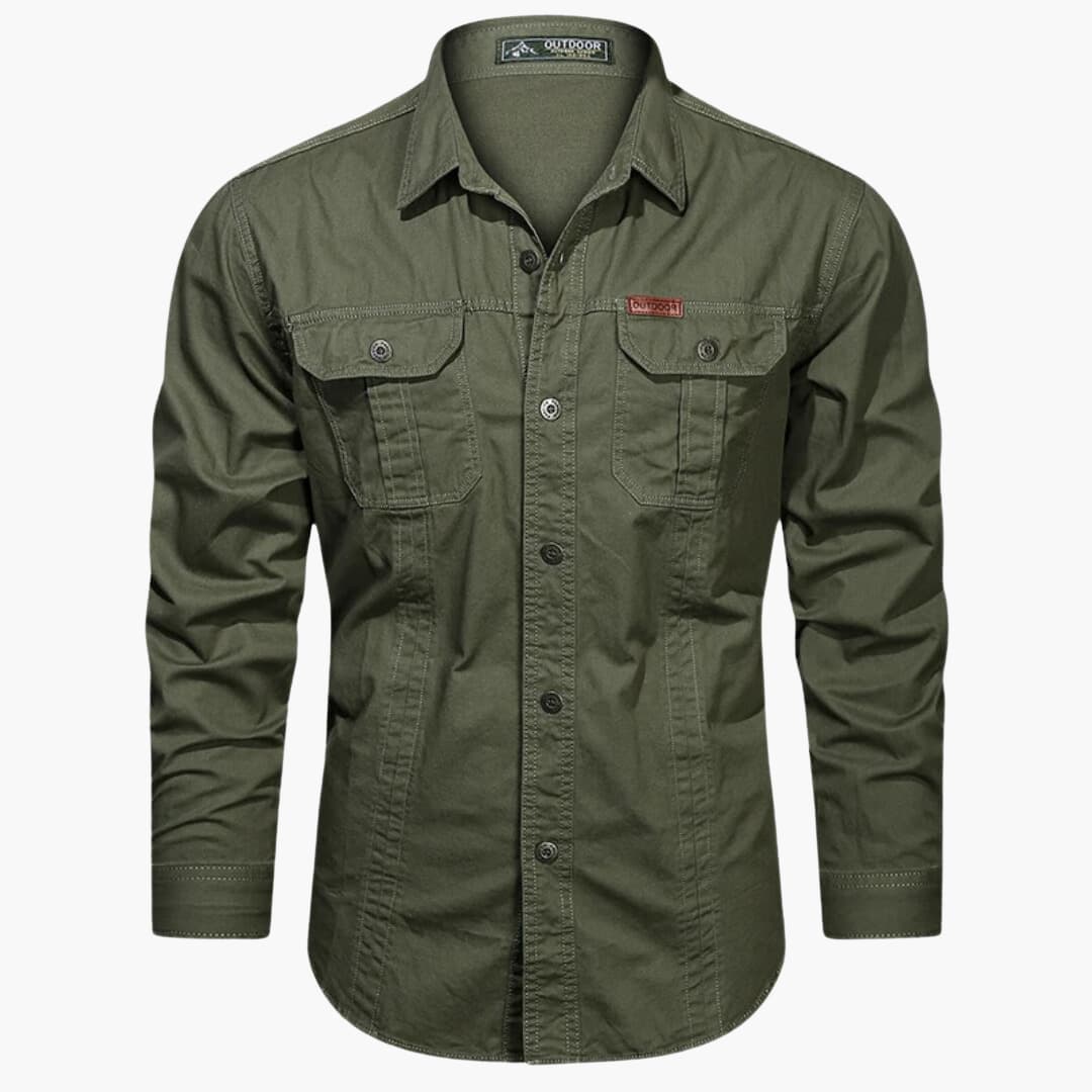Herre Cargo Skjorte Casual 3
