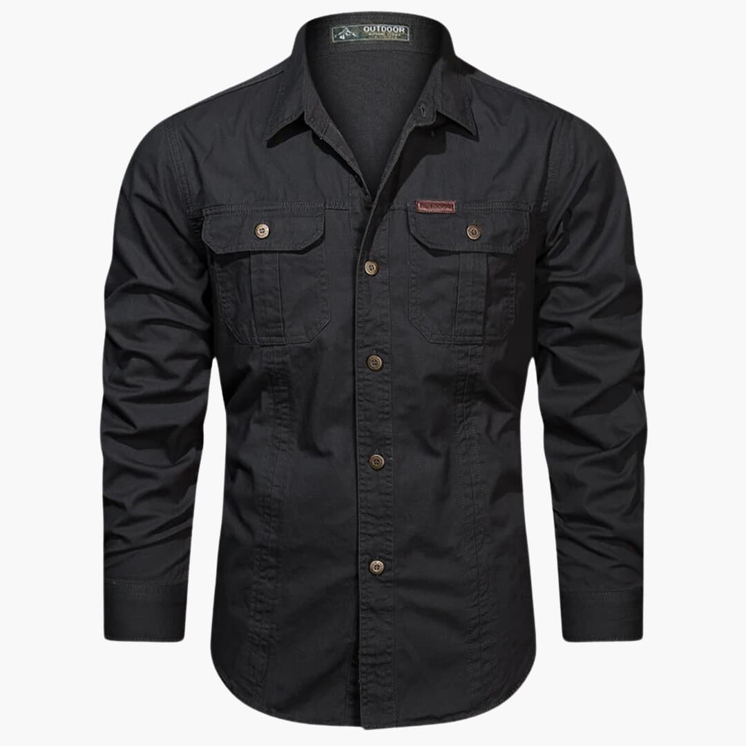 Herre Cargo Skjorte Casual 4
