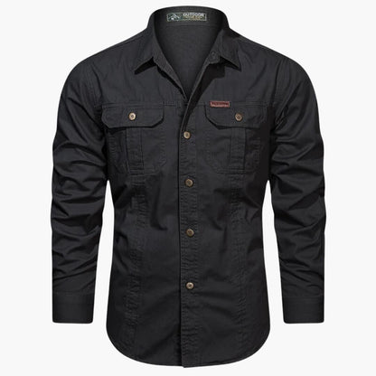 Herre Cargo Skjorte Casual 4