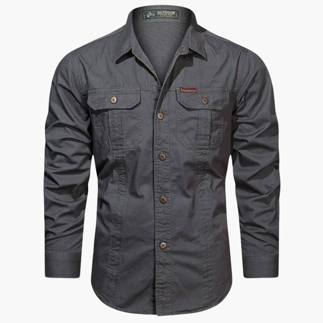 Herre Cargo Skjorte Casual 5
